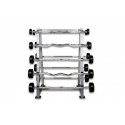 SET DE 10 BARRAS DE PESO FIJO + RACK
